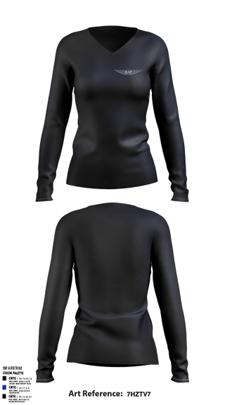 Women's Long Sleeve Vneck Shirt, 7J77J7, , Teamtime, Team time, sublimation, custom sports apparel, team uniforms, spirit wear, spiritwear, sports uniforms, custom shirts, team store, custom team store, fundraiser sports, apparel fundraiser
