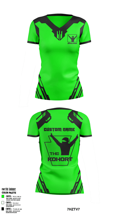 The Kohort 26796532 Women's Short Sleeve V-neck Shirt - 14