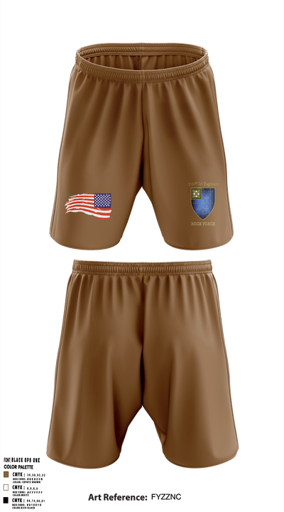 E Co 3-34 IN REG “Death from above” 14936905 Athletic Shorts With Pockets - 5