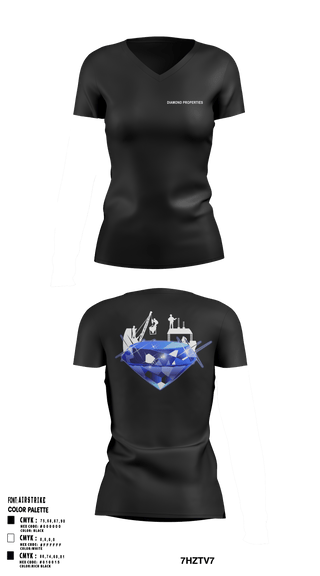 Women's Short Sleeve Vneck Shirt, LittleRockDog’sDiamond Properties, Men's Basketball, Teamtime, Team time, sublimation, custom sports apparel, team uniforms, spirit wear, spiritwear, sports uniforms, custom shirts, team store, custom team store, fundraiser sports, apparel fundraiser