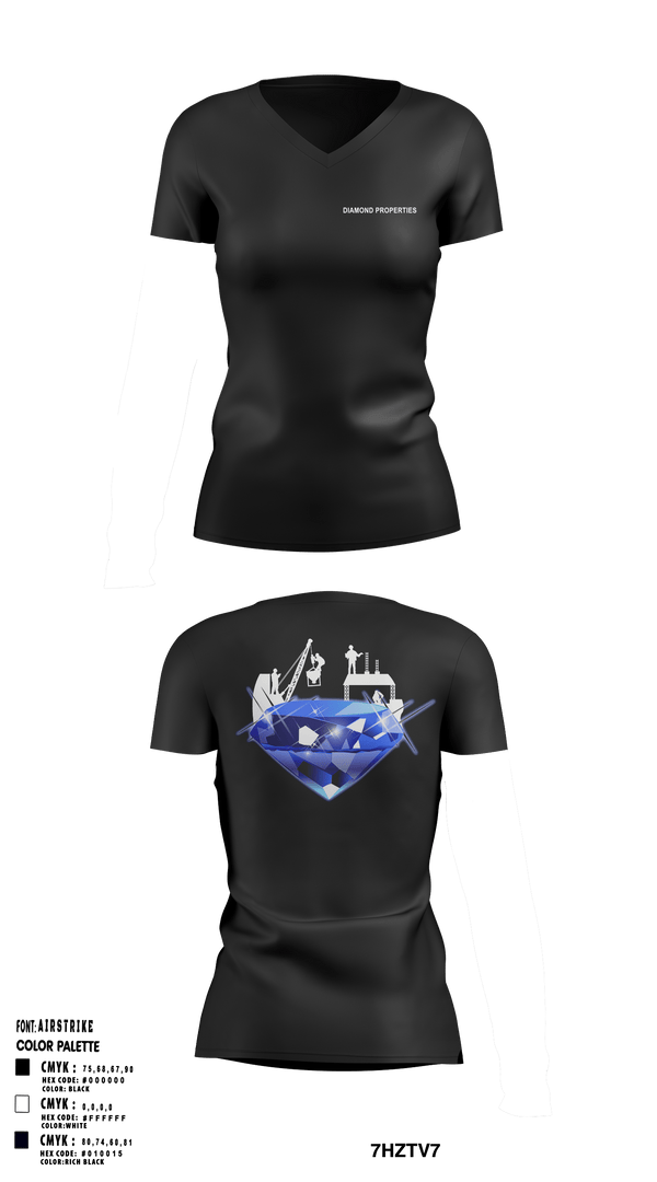 Women's Short Sleeve Vneck Shirt, LittleRockDog’sDiamond Properties, Men's Basketball, Teamtime, Team time, sublimation, custom sports apparel, team uniforms, spirit wear, spiritwear, sports uniforms, custom shirts, team store, custom team store, fundraiser sports, apparel fundraiser