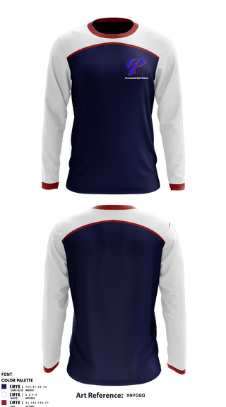 Long Sleeve Performance Shirt, Pascagoula High School, Spirit Store, Teamtime, Team time, sublimation, custom sports apparel, team uniforms, spirit wear, spiritwear, sports uniforms, custom shirts, team store, custom team store, fundraiser sports, apparel fundraiser