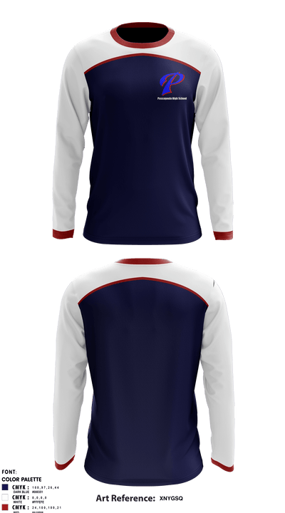 Pascagoula High School 44918795 Long Sleeve Performance Shirt - 1
