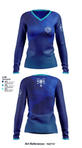 Raising Rods 82748251 Women's Long Sleeve V-neck Shirt - 1