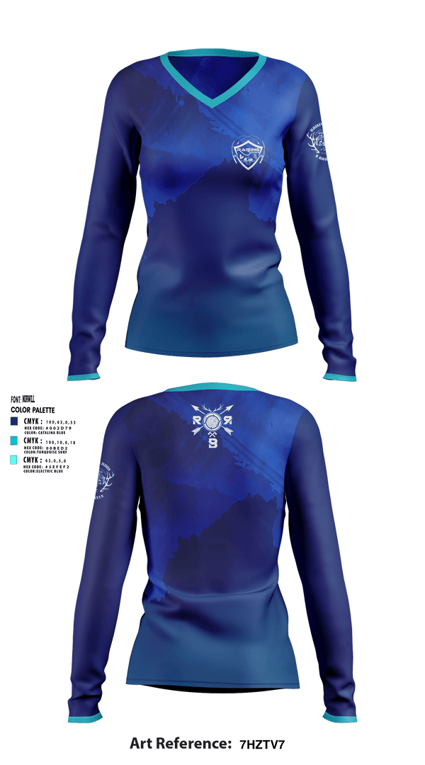 Women's Long Sleeve Vneck Shirt, , , Teamtime, Team time, sublimation, custom sports apparel, team uniforms, spirit wear, spiritwear, sports uniforms, custom shirts, team store, custom team store, fundraiser sports, apparel fundraiser