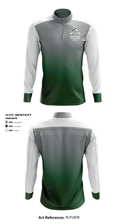 Kennesaw Mountain High School Rifle 35351199 Quarter Zip Jacket - 3