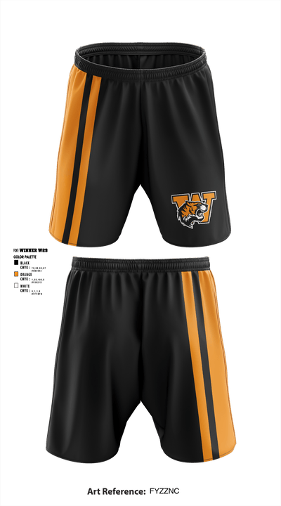 Wanette High School 3197215 Athletic Shorts With Pockets - 1