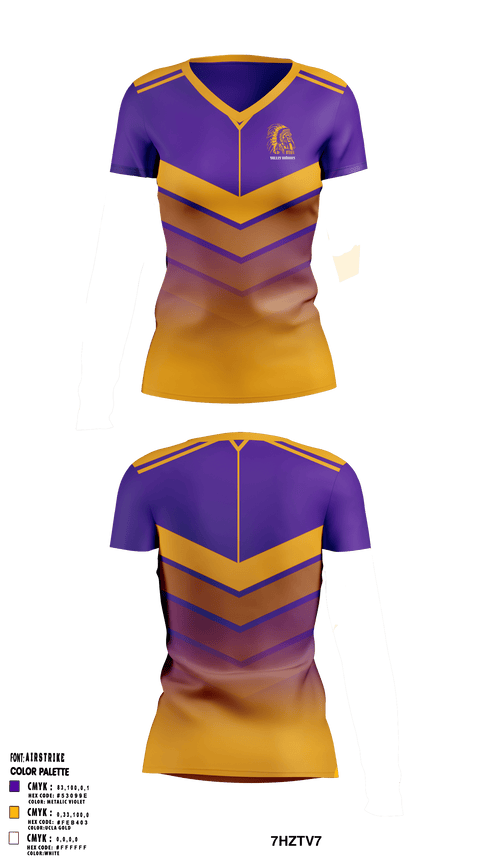 Women's Short Sleeve Vneck Shirt, Valley Indians, Men's Basketball, Teamtime, Team time, sublimation, custom sports apparel, team uniforms, spirit wear, spiritwear, sports uniforms, custom shirts, team store, custom team store, fundraiser sports, apparel fundraiser