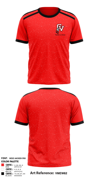Short Sleeve Performance Shirt, Big Reds, Track & Field, Teamtime, Team time, sublimation, custom sports apparel, team uniforms, spirit wear, spiritwear, sports uniforms, custom shirts, team store, custom team store, fundraiser sports, apparel fundraiser