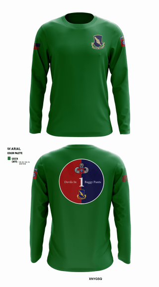 Long Sleeve Performance Shirt, Charlie 2/504, , Teamtime, Team time, sublimation, custom sports apparel, team uniforms, spirit wear, spiritwear, sports uniforms, custom shirts, team store, custom team store, fundraiser sports, apparel fundraiser