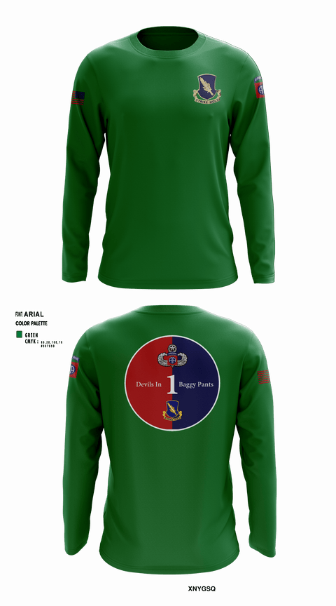 Long Sleeve Performance Shirt, Charlie 2/504, , Teamtime, Team time, sublimation, custom sports apparel, team uniforms, spirit wear, spiritwear, sports uniforms, custom shirts, team store, custom team store, fundraiser sports, apparel fundraiser
