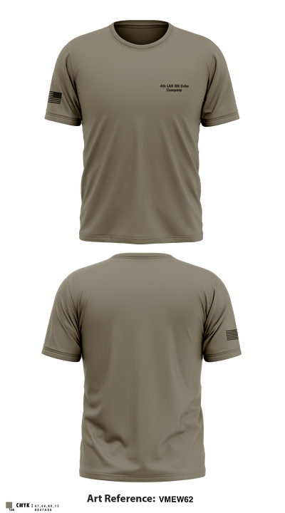 4th LAR BN Echo Company 15640584 Old School Cotton Feel Shirt - 2