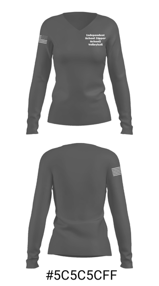 Women's Long Sleeve Vneck Shirt, Independent School (Upper School) Volleyball, Men's Volleyball, Teamtime, Team time, sublimation, custom sports apparel, team uniforms, spirit wear, spiritwear, sports uniforms, custom shirts, team store, custom team store, fundraiser sports, apparel fundraiser