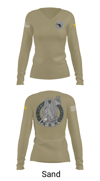 Women's Long Sleeve Vneck Shirt, , Army, Teamtime, Team time, sublimation, custom sports apparel, team uniforms, spirit wear, spiritwear, sports uniforms, custom shirts, team store, custom team store, fundraiser sports, apparel fundraiser
