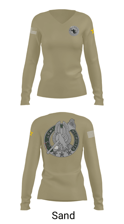 Albany Anglers Recruiting Station 30426253 Women's Long Sleeve V-neck Shirt - 42