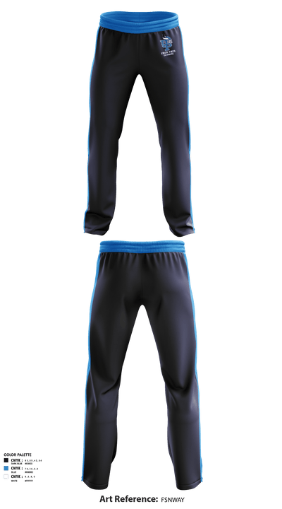 Union Pines High School Swimming 75924085 Sweatpants - 1