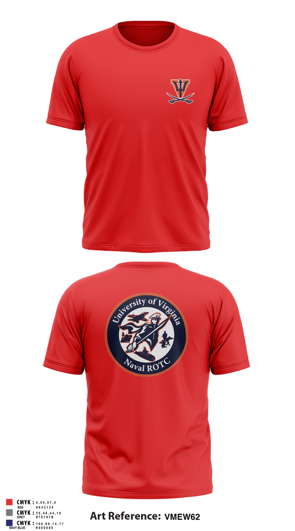 Short Sleeve Performance Shirt, University of Virginia NROTC, Navy, Teamtime, Team time, sublimation, custom sports apparel, team uniforms, spirit wear, spiritwear, sports uniforms, custom shirts, team store, custom team store, fundraiser sports, apparel fundraiser