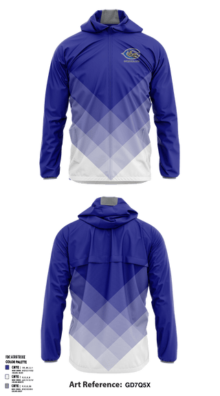 Windbreaker, Cumberland High School, School Spirit Store, Teamtime, Team time, sublimation, custom sports apparel, team uniforms, spirit wear, spiritwear, sports uniforms, custom shirts, team store, custom team store, fundraiser sports, apparel fundraiser