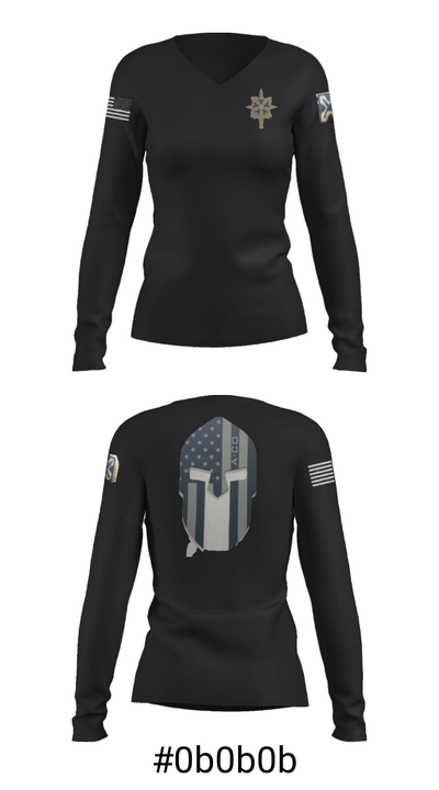 Alpha Company 223MI 2860942 Women's Long Sleeve V-neck Shirt - 36