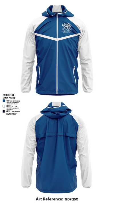 DAKOTA WESLEYAN ATHLETICS 46807145 Windbreaker - 1
