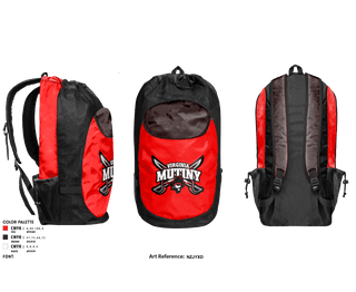 Gear Bag, Virginia Mutiny, Football, Teamtime, Team time, sublimation, custom sports apparel, team uniforms, spirit wear, spiritwear, sports uniforms, custom shirts, team store, custom team store, fundraiser sports, apparel fundraiser