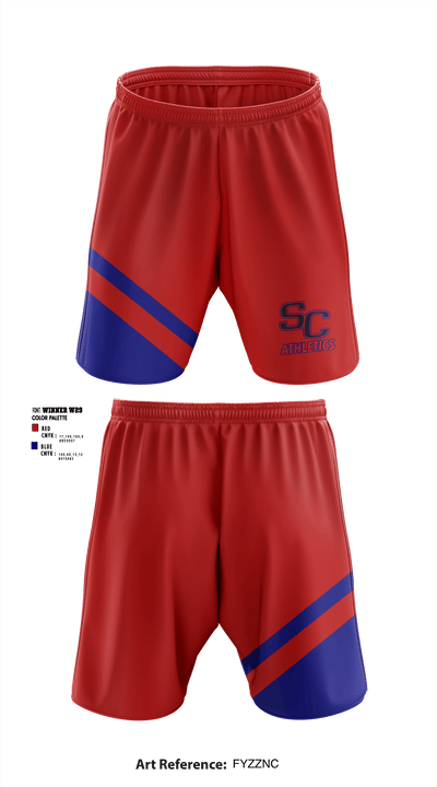 South Central High School Cheer 2672951 Athletic Shorts With Pockets - 1