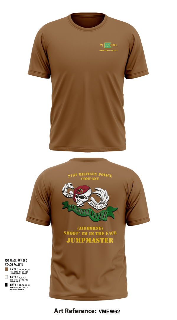 Short Sleeve Performance Shirt, 21ST MILITARY POLICE COMPANY (AIRBORNE), Army, Teamtime, Team time, sublimation, custom sports apparel, team uniforms, spirit wear, spiritwear, sports uniforms, custom shirts, team store, custom team store, fundraiser sports, apparel fundraiser