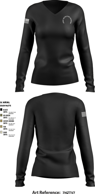 Women's Long Sleeve Vneck Shirt, , Police, Teamtime, Team time, sublimation, custom sports apparel, team uniforms, spirit wear, spiritwear, sports uniforms, custom shirts, team store, custom team store, fundraiser sports, apparel fundraiser