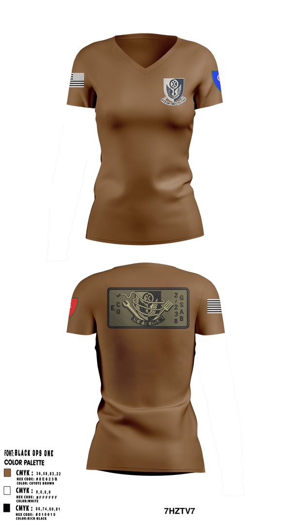 Women's Short Sleeve Vneck Shirt, 1438th CTC, National Guard, Teamtime, Team time, sublimation, custom sports apparel, team uniforms, spirit wear, spiritwear, sports uniforms, custom shirts, team store, custom team store, fundraiser sports, apparel fundraiser