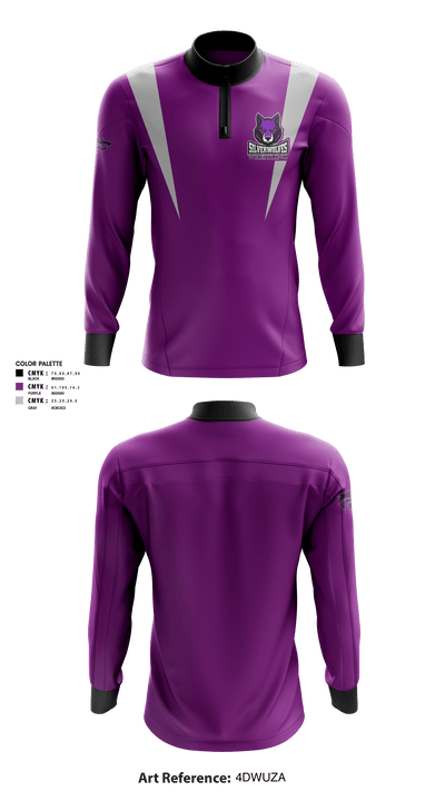 Riverton High School Wrestling 39704070 Quarter Zip Jacket - 1