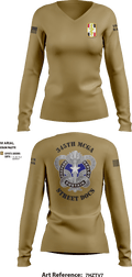 345th MCGA 98196690 Women's Long Sleeve V-neck Shirt - 8