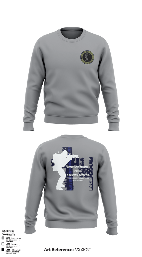 Crew Neck Sweatshirt, Protectors Tactical Training & Response Group LLC, , Teamtime, Team time, sublimation, custom sports apparel, team uniforms, spirit wear, spiritwear, sports uniforms, custom shirts, team store, custom team store, fundraiser sports, apparel fundraiser