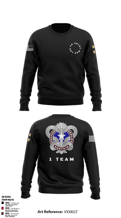 361st Med Log 17181493 Crew Neck Sweatshirt - 3