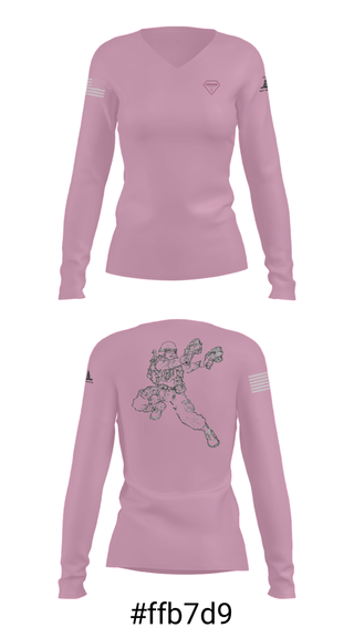 Women's Long Sleeve Vneck Shirt, , Navy, Teamtime, Team time, sublimation, custom sports apparel, team uniforms, spirit wear, spiritwear, sports uniforms, custom shirts, team store, custom team store, fundraiser sports, apparel fundraiser