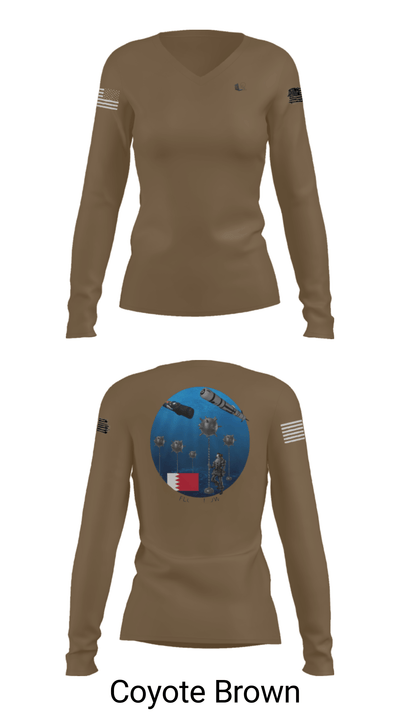 2U2 7410050 Women's Long Sleeve V-neck Shirt - 38