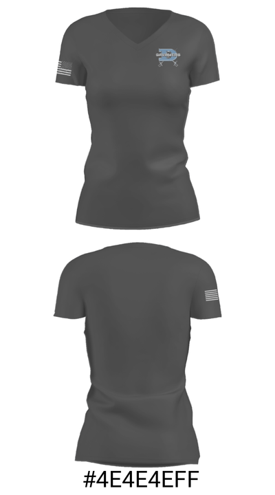 Dorman High School Golf 69976205 Women's Short Sleeve V-neck Shirt - 17
