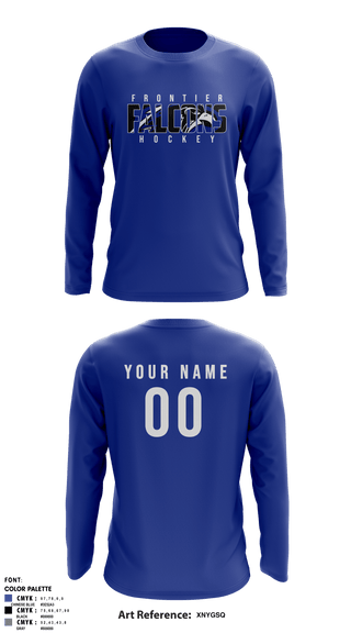 Long Sleeve Shooting Shirt, Frontier Central Hockey, Hockey, Teamtime, Team time, sublimation, custom sports apparel, team uniforms, spirit wear, spiritwear, sports uniforms, custom shirts, team store, custom team store, fundraiser sports, apparel fundraiser
