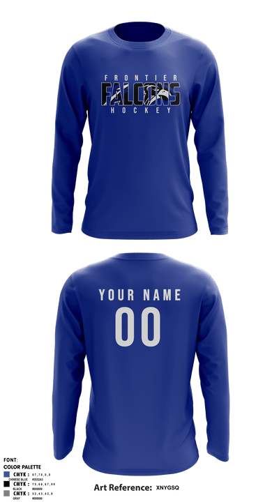 Frontier Central Hockey 50669255 Long Sleeve Shooting Shirt - 5