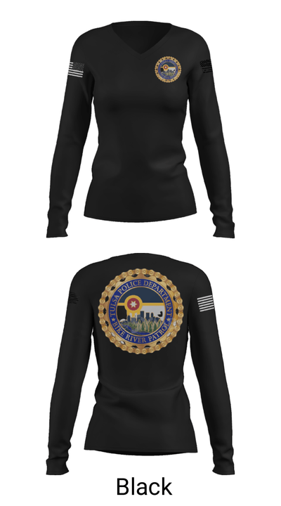 Bike Rive Patrol 69726458 Women's Long Sleeve V-neck Shirt - 38