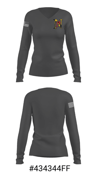 Women's Long Sleeve Vneck Shirt, North Point High School Golf, Golf, Teamtime, Team time, sublimation, custom sports apparel, team uniforms, spirit wear, spiritwear, sports uniforms, custom shirts, team store, custom team store, fundraiser sports, apparel fundraiser