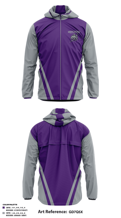 South Garner High School Track and Field 7493485 Windbreaker - 1