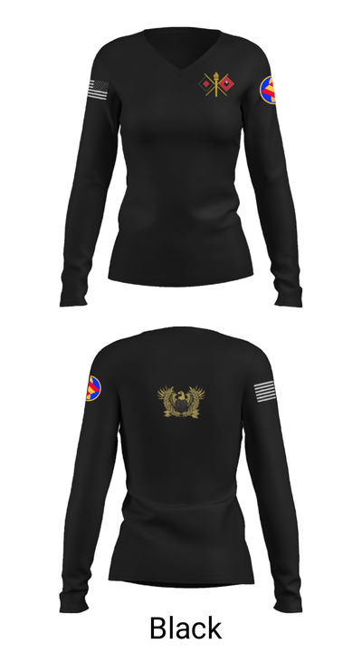 142 FA BDE Warrants 90151775 Women's Long Sleeve V-neck Shirt - 39