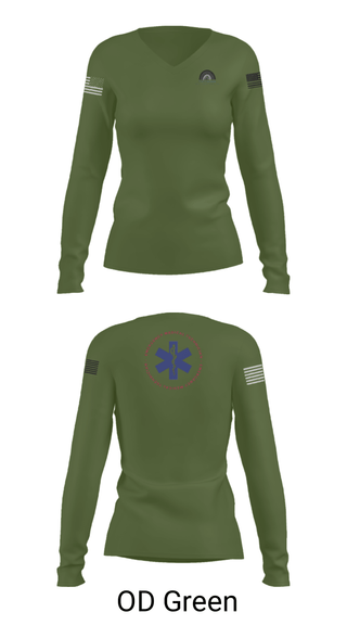 Women's Long Sleeve Vneck Shirt, , Fire Department, Teamtime, Team time, sublimation, custom sports apparel, team uniforms, spirit wear, spiritwear, sports uniforms, custom shirts, team store, custom team store, fundraiser sports, apparel fundraiser