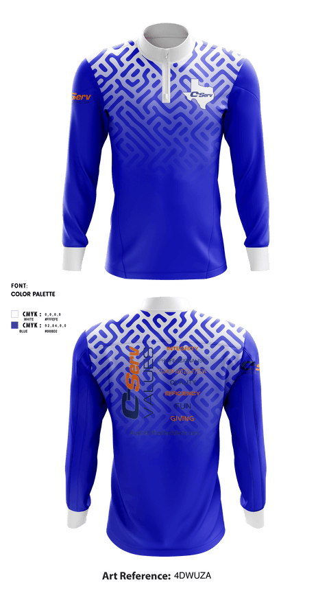 Quarter Zip Jacket, C-ServC-Serv, , Teamtime, Team time, sublimation, custom sports apparel, team uniforms, spirit wear, spiritwear, sports uniforms, custom shirts, team store, custom team store, fundraiser sports, apparel fundraiser