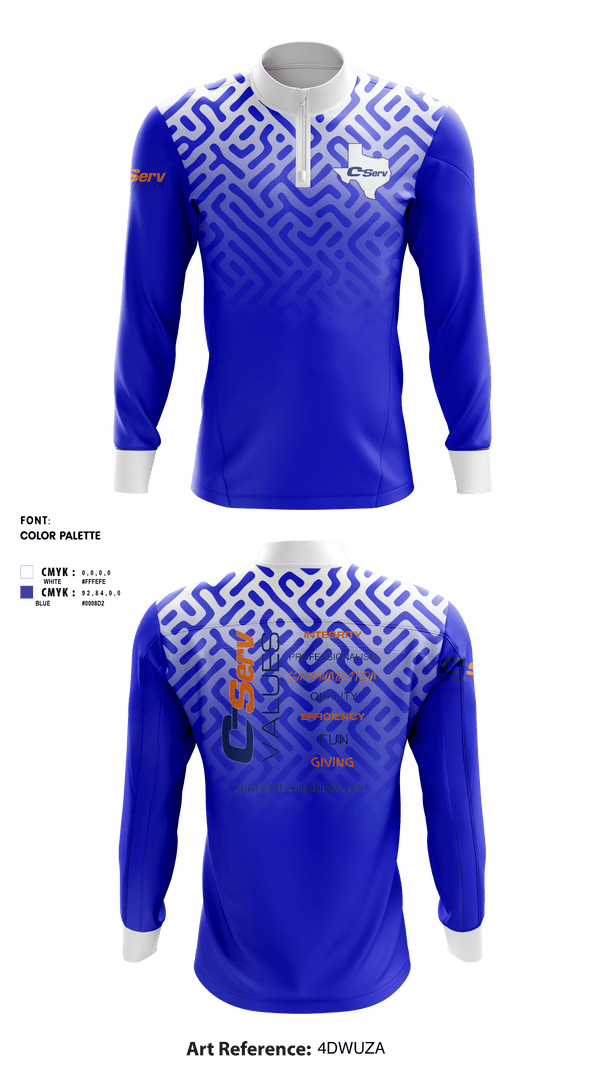 Quarter Zip Jacket, C-ServC-Serv, , Teamtime, Team time, sublimation, custom sports apparel, team uniforms, spirit wear, spiritwear, sports uniforms, custom shirts, team store, custom team store, fundraiser sports, apparel fundraiser
