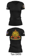 WVARNG Surface Maintenance Management Office 36945793 Women's Short Sleeve V-neck Shirt - 21