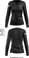 389th Analytical Support Company 87248434 Women's Long Sleeve V-neck Shirt - 1