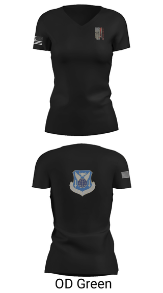 Women's Short Sleeve Vneck Shirt, , Air Force, Teamtime, Team time, sublimation, custom sports apparel, team uniforms, spirit wear, spiritwear, sports uniforms, custom shirts, team store, custom team store, fundraiser sports, apparel fundraiser