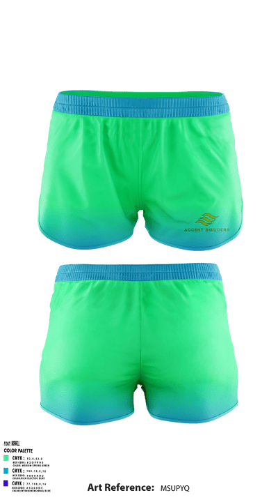 Accent Builders 42438874 Women's Shorts - 1