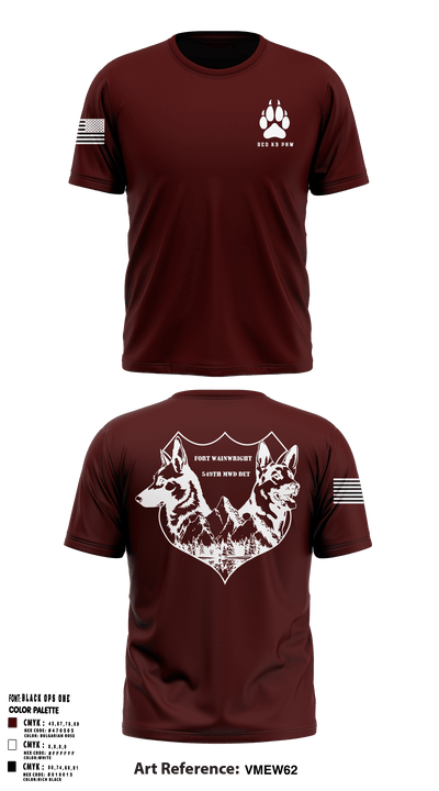 549th MWD DET 24763161 Short Sleeve Performance Shirt - 1